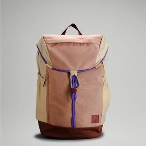 Lululemon front clip backpack red purple pink